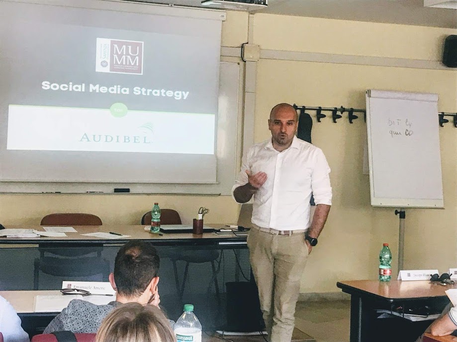 Social Media Strategy al Master MUMM con Audibel